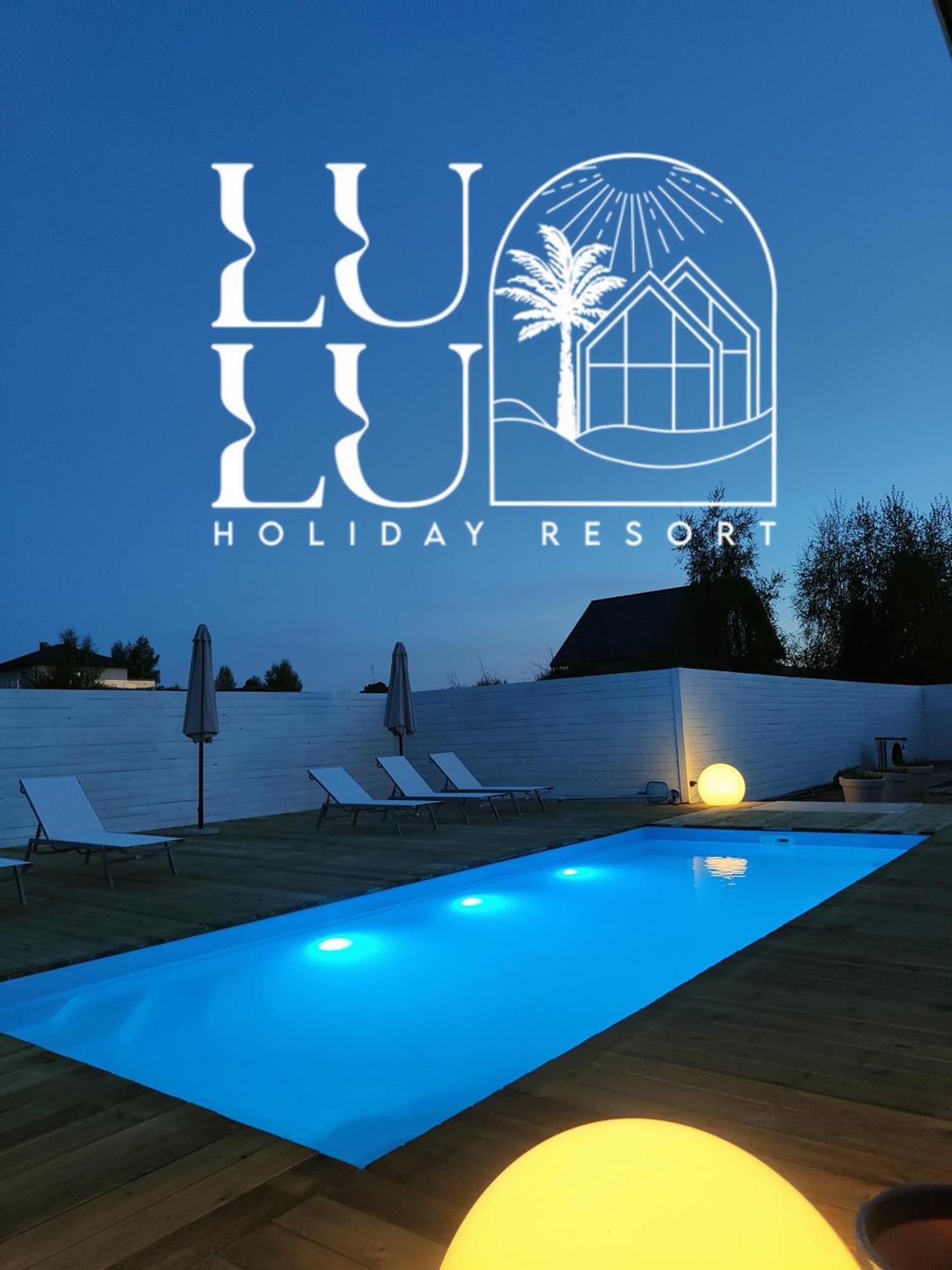 Lulu Holiday Resort Domki Z Podgrzewanym Basenem Мельно Экстерьер фото